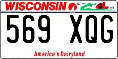 WI license plate 569XQG