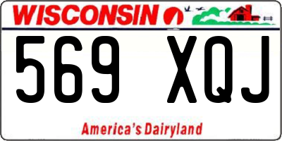 WI license plate 569XQJ