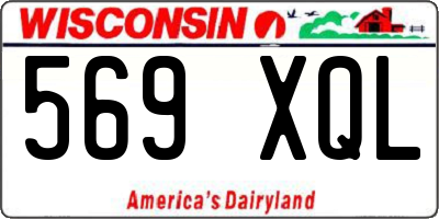 WI license plate 569XQL