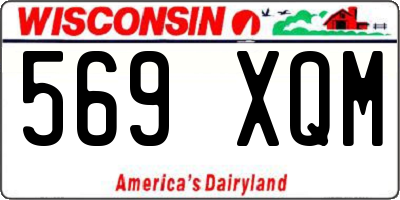 WI license plate 569XQM
