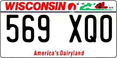 WI license plate 569XQO