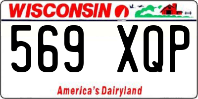 WI license plate 569XQP
