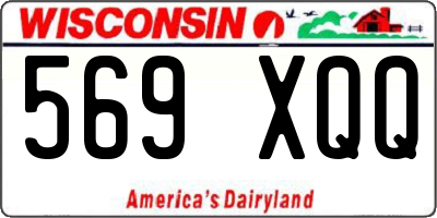 WI license plate 569XQQ