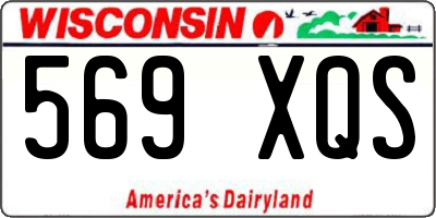 WI license plate 569XQS