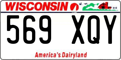 WI license plate 569XQY