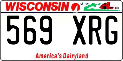 WI license plate 569XRG
