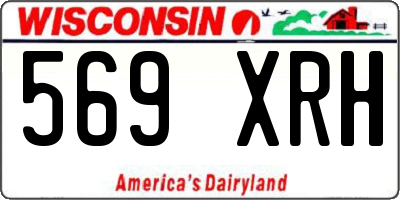 WI license plate 569XRH