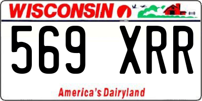 WI license plate 569XRR