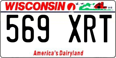 WI license plate 569XRT