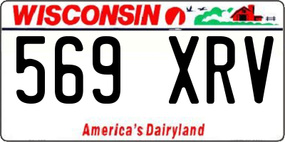 WI license plate 569XRV
