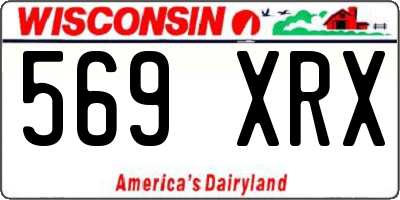 WI license plate 569XRX