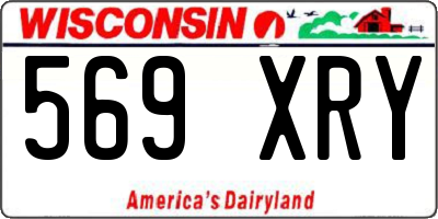 WI license plate 569XRY