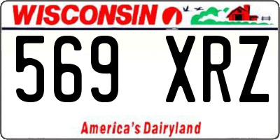 WI license plate 569XRZ