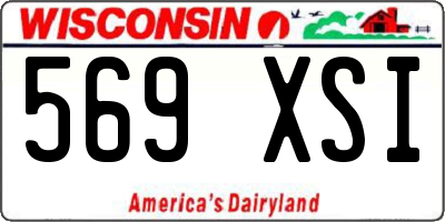 WI license plate 569XSI