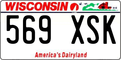 WI license plate 569XSK