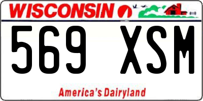 WI license plate 569XSM