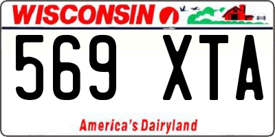 WI license plate 569XTA