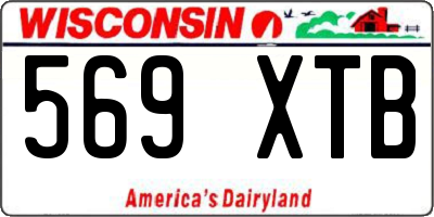 WI license plate 569XTB