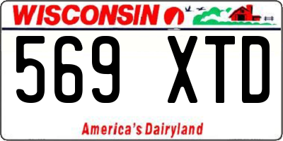 WI license plate 569XTD