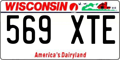 WI license plate 569XTE