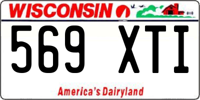 WI license plate 569XTI