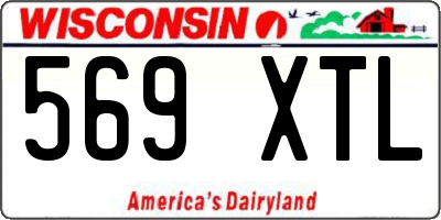 WI license plate 569XTL