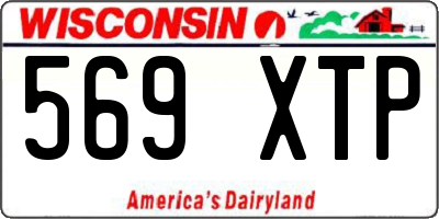 WI license plate 569XTP
