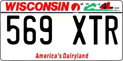 WI license plate 569XTR