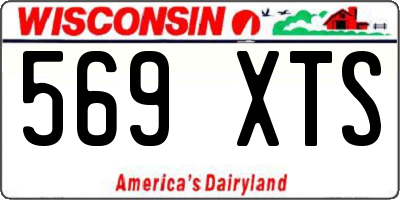 WI license plate 569XTS