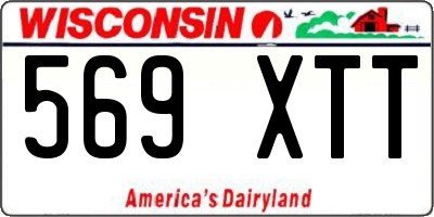 WI license plate 569XTT