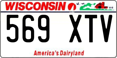 WI license plate 569XTV