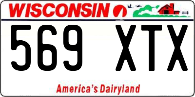 WI license plate 569XTX