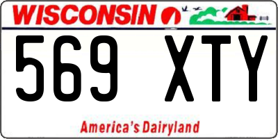 WI license plate 569XTY