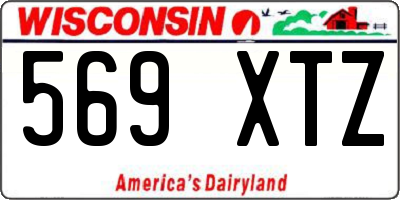 WI license plate 569XTZ