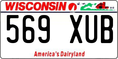 WI license plate 569XUB