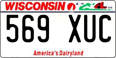 WI license plate 569XUC