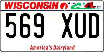 WI license plate 569XUD