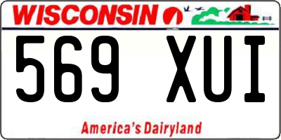 WI license plate 569XUI