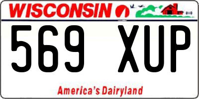 WI license plate 569XUP