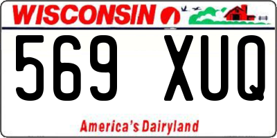 WI license plate 569XUQ