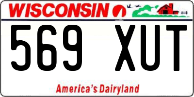 WI license plate 569XUT