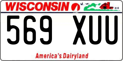 WI license plate 569XUU