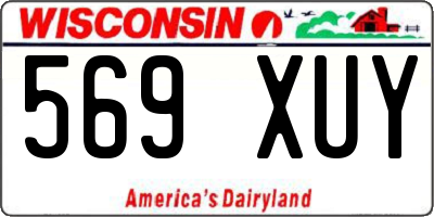 WI license plate 569XUY