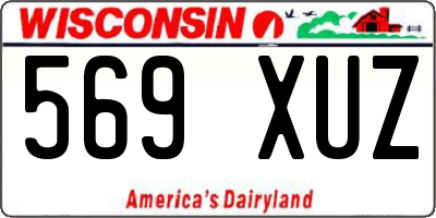 WI license plate 569XUZ