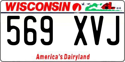 WI license plate 569XVJ