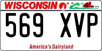 WI license plate 569XVP