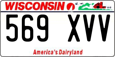 WI license plate 569XVV