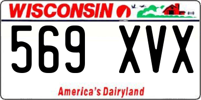 WI license plate 569XVX