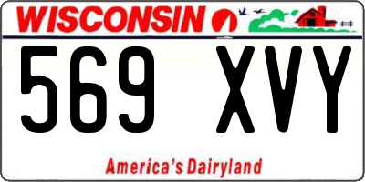 WI license plate 569XVY