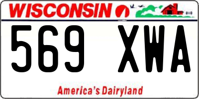 WI license plate 569XWA
